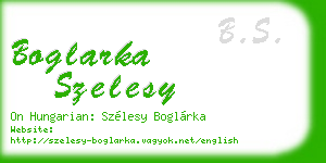 boglarka szelesy business card